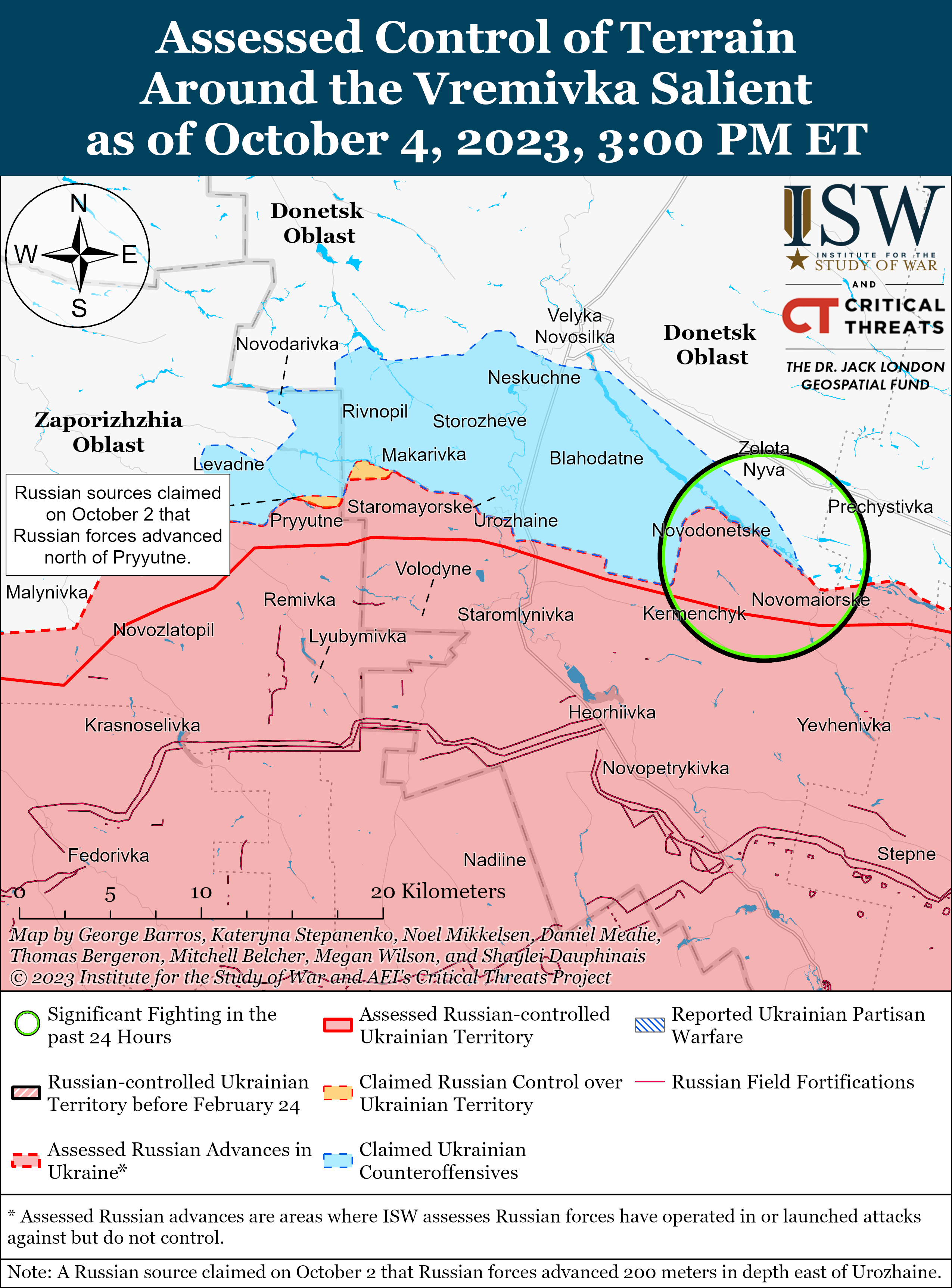 ЗСУ просунулися в районі Новопокропівки та в Донецькій області: карти боїв ISW